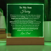 Personalized Gift For Son, Unique Acrylic Plaque Gift for Son, Special Day Surprise